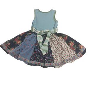 Matilda Jane Multicolor Floral Patchwork Sleeveless Dress Size 6 See Description